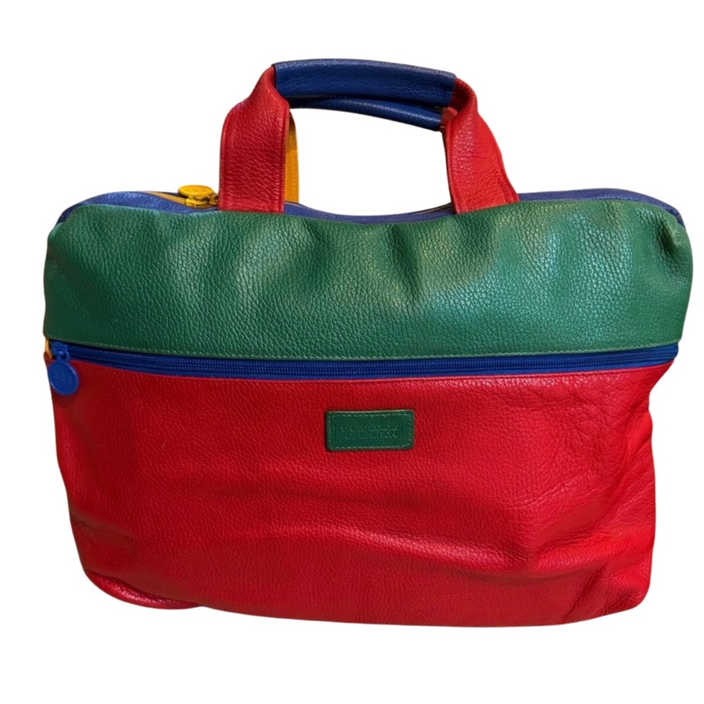 Vintage United Colors Of Benetton Original Leather Bag